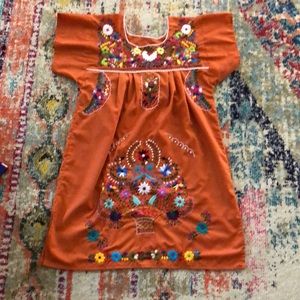 Mexican embroidered dress